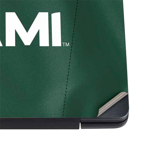University of Miami Green Jersey Dell Vostro Skin